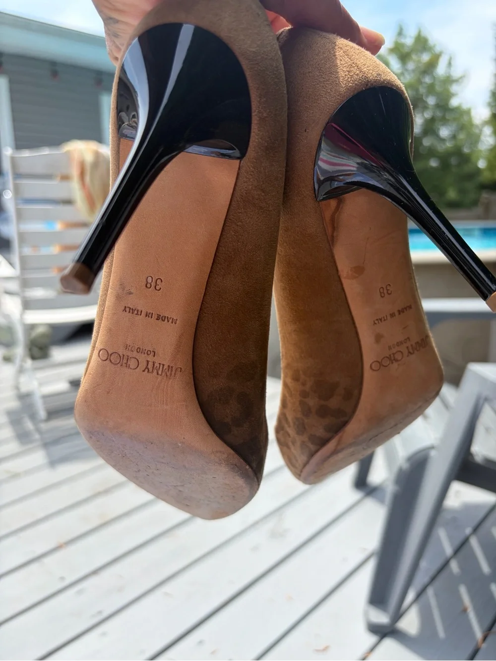 Jimmy Choo Leopard-Print Pointed Toe Pumps - Brown